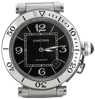 Cartier Pasha Seatimer 2790 Stainless steel Black