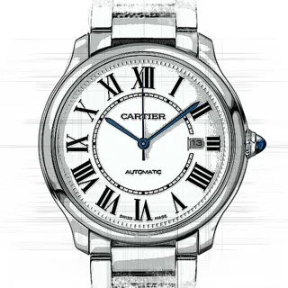 Cartier Ronde Must de Cartier WSRN0035 Stainless steel Silber