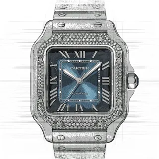 Cartier Santos de Cartier W4SA0006 Stainless steel Blue