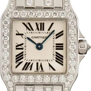 Cartier Santos Demoiselle 2700 White gold and Diamond Silver