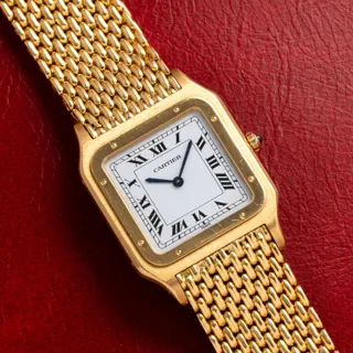 Cartier Santos Dumont Yellow gold White