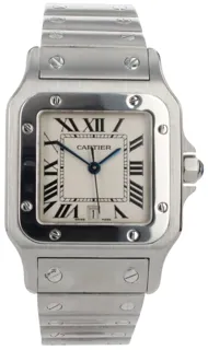 Cartier Santos Galbée 1564 Stainless steel White