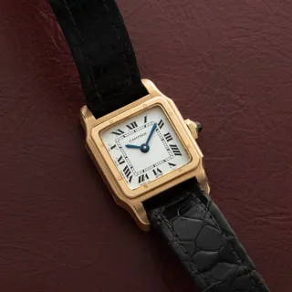 Cartier Santos Yellow gold White