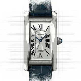 Cartier Tank Américaine WSTA0044 Stainless steel Silver