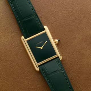 Cartier Tank Louis Cartier WGTA0191 Yellow gold Green