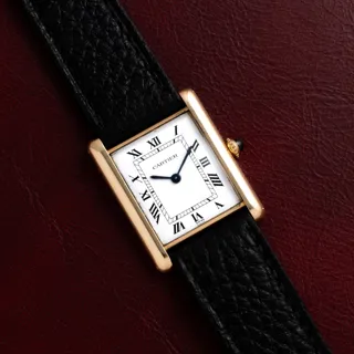 Cartier Tank Louis Yellow gold White