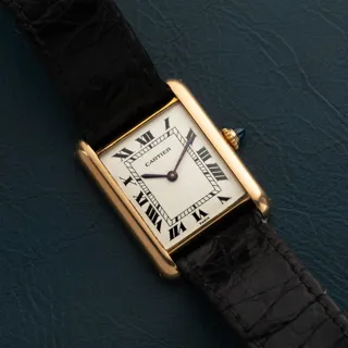 Cartier Tank Louis Yellow gold White