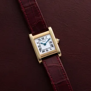 Cartier Tank Normale Yellow gold White