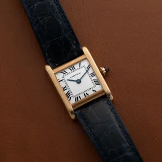 Cartier Tank Normale Yellow gold White