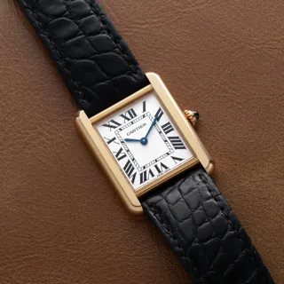 Cartier Tank Solo W5200004-3168 Gold-plated White