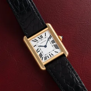 Cartier Tank Solo W5200004-3168 Gold-plated White