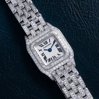 Cartier Panthu00e8re WF3210FK White gold and Diamond White