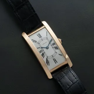 Cartier Tank Cintru00e9e Jumbo Yellow gold White