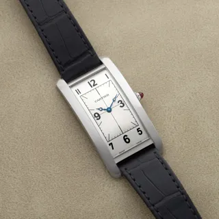 Cartier Tank Cintru00e9e Platinum Silver