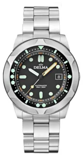 Delma 44mm Stainless steel Black