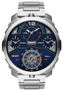 Diesel DZ7361 55mm Stainless steel Blue