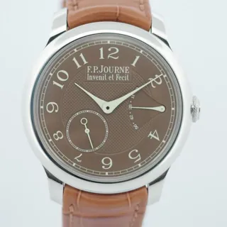 F.P. Journe Souverain CHRONOMÈTRE 40mm Platinum Brown