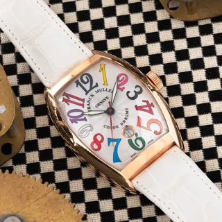 Franck Muller Cintree Curvex Color Dreams 8880 SC DT 39mm Rose gold White