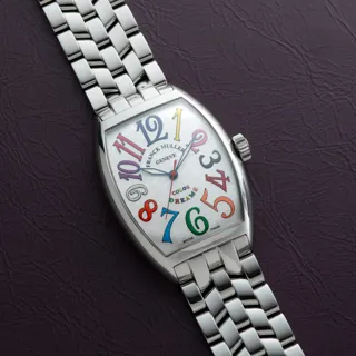 Franck Muller Cintree Curvex Color Dreams 7851SCCD 35.5mm Stainless steel White