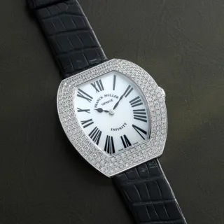 Franck Muller Infinity 3535 QZ R D3 White gold Silver