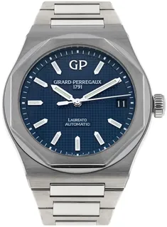 Girard-Perregaux Laureato 81010-11-431-11A Stainless steel Blue