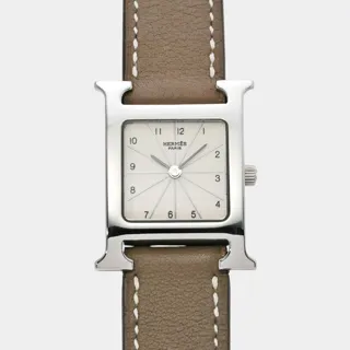 Hermès Heure H HH1.210 Stainless steel White