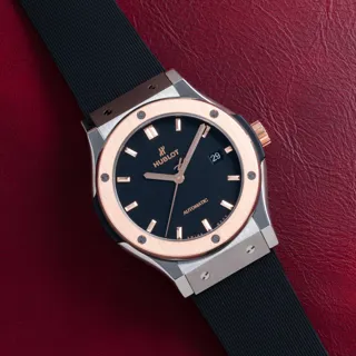 Hublot Classic 1181.RX 42mm Rose gold Black