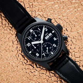 IWC Pilot IW387905 Ceramic and Titanium Black