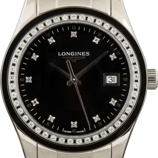 Longines Conquest Classic L2.387.0.57.6 Ceramic and Stainless steel Black