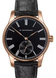 Moritz Grossmann 41mm Rose gold Black