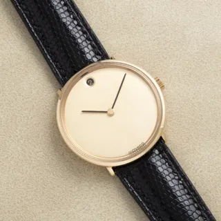 Movado Museum Watch Yellow gold Champagne