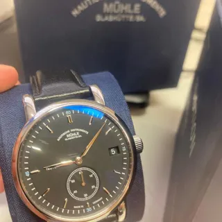 Mühle Glashütte Teutonia M1-33-42-LB 41mm Stainless steel Blue