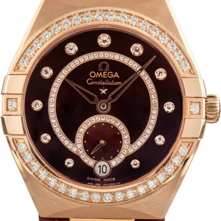 Omega Constellation 131.58.34.20.61.001 34mm Rose gold Red