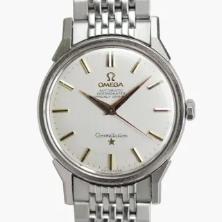 Omega Constellation Pie Pan 35mm Stainless steel Silver