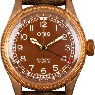 Oris Big Crown Bronze Pointer Date 01 754 7741 3166-07 5 20 74BR Bronze Brown