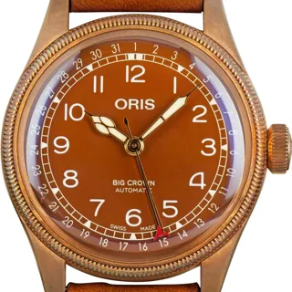 Oris Big Crown Bronze Pointer Date 01 754 7741 3166-07 5 20 74BR Bronze Brown