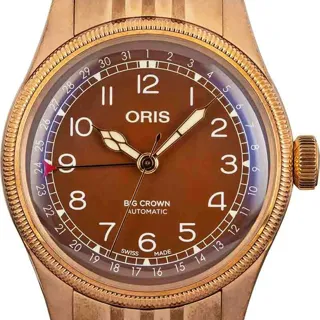 Oris Big Crown Bronze Pointer Date 01 754 7741 3166-07 8 20 01 Bronze Brown