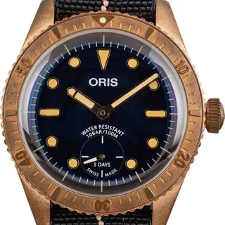 Oris Divers 01 401 7764 3185-Set Bronze Blue