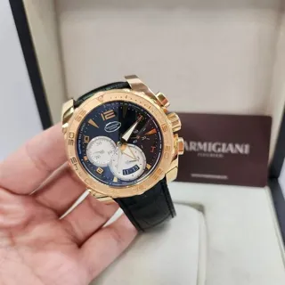 Parmigiani Fleurier Pershing PFC528 45mm Rose gold Black