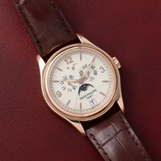 Patek Philippe Annual Calendar 5146R Rose gold White