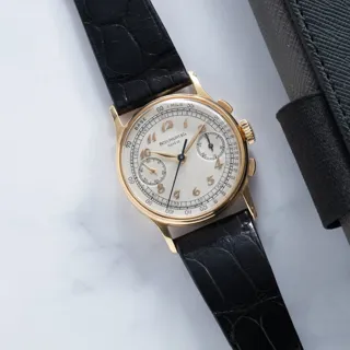 Patek Philippe Chronograph 130 Yellow gold Silver