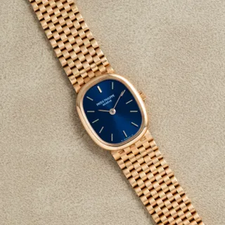 Patek Philippe Ellipse 4764/1J Yellow gold Blue