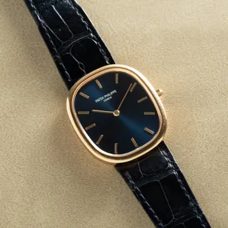 Patek Philippe Golden Ellipse 3738J Yellow gold Blue