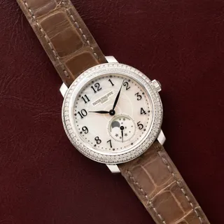 Patek Philippe Moonphase 4968G-010 33.5mm White gold White