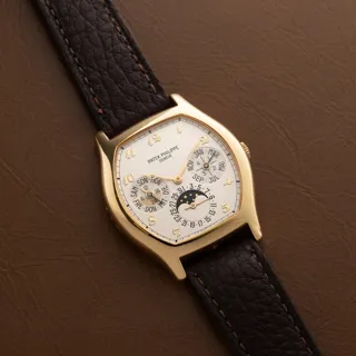 Patek Philippe Perpetual Calendar 5040J Yellow gold Silver