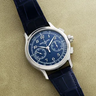 Patek Philippe Split-Seconds Chronograph 5370P-011 41mm Platinum Blue