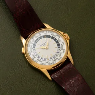 Patek Philippe World Time 5110J Yellow gold Silver and White