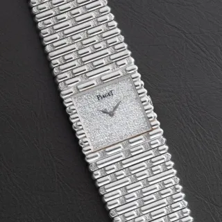 Piaget Emperador 9131 C 20 White gold Exotic$diamond pave