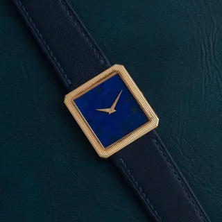 Piaget Protocole 9154 25mm Yellow gold Exotic$lapis lazuli