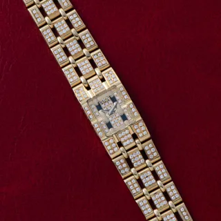 Piaget Polo Pave 15201 K 515 Yellow gold and Diamond Exotic